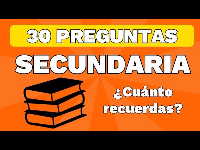 30 preguntas de español con respuestas 1 de secundaria