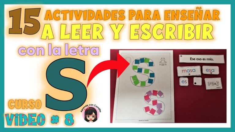 10 emocionantes actividades con la letra S para primer grado: potencia ...