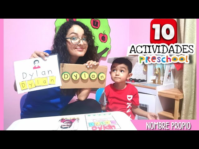 actividades del nombre propio para primero de preescolar