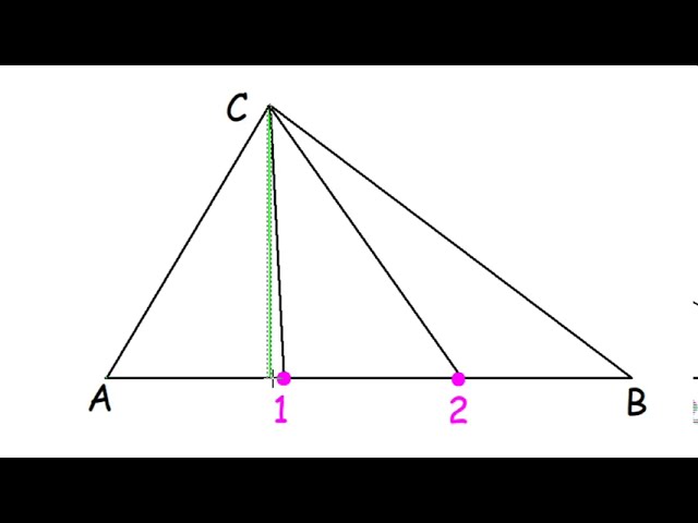 como dividir un triángulo en 6 partes iguales