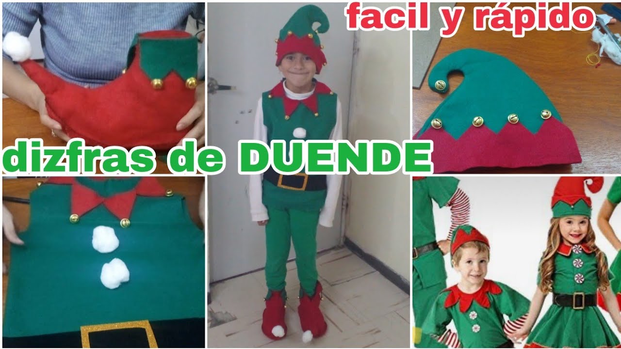 como hacer un disfraz de duende para niño