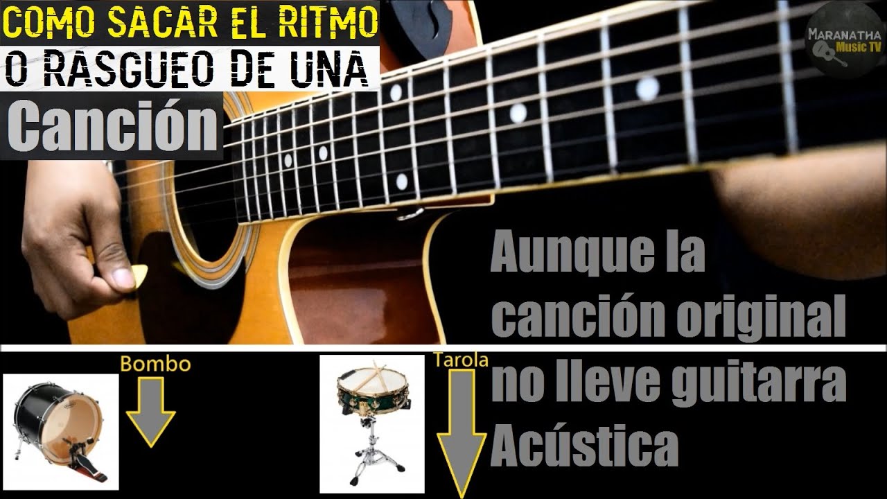 como sacar el ritmo de una cancion en guitarra