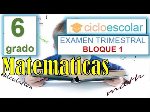 examen del bloque 1 de sexto de primaria