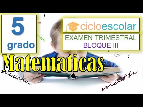 examen tercer trimestre quinto grado 2023 con respuestas