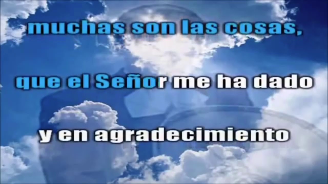 letra de cancion agradecimiento hay en mi corazon
