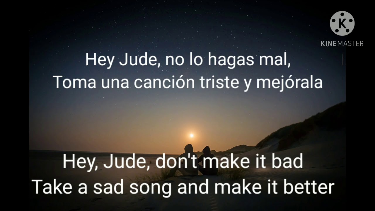 letra de cancion hey jude en ingles y español