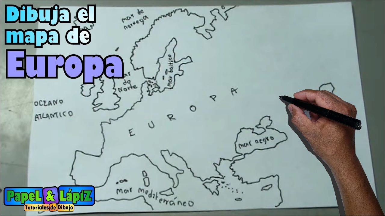 mapa de europa con division politica para colorear
