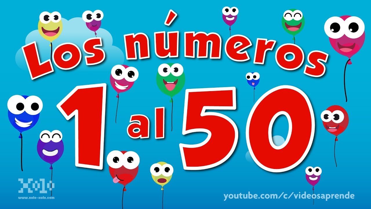 numeros del 1 al 50 para niños de preescolar