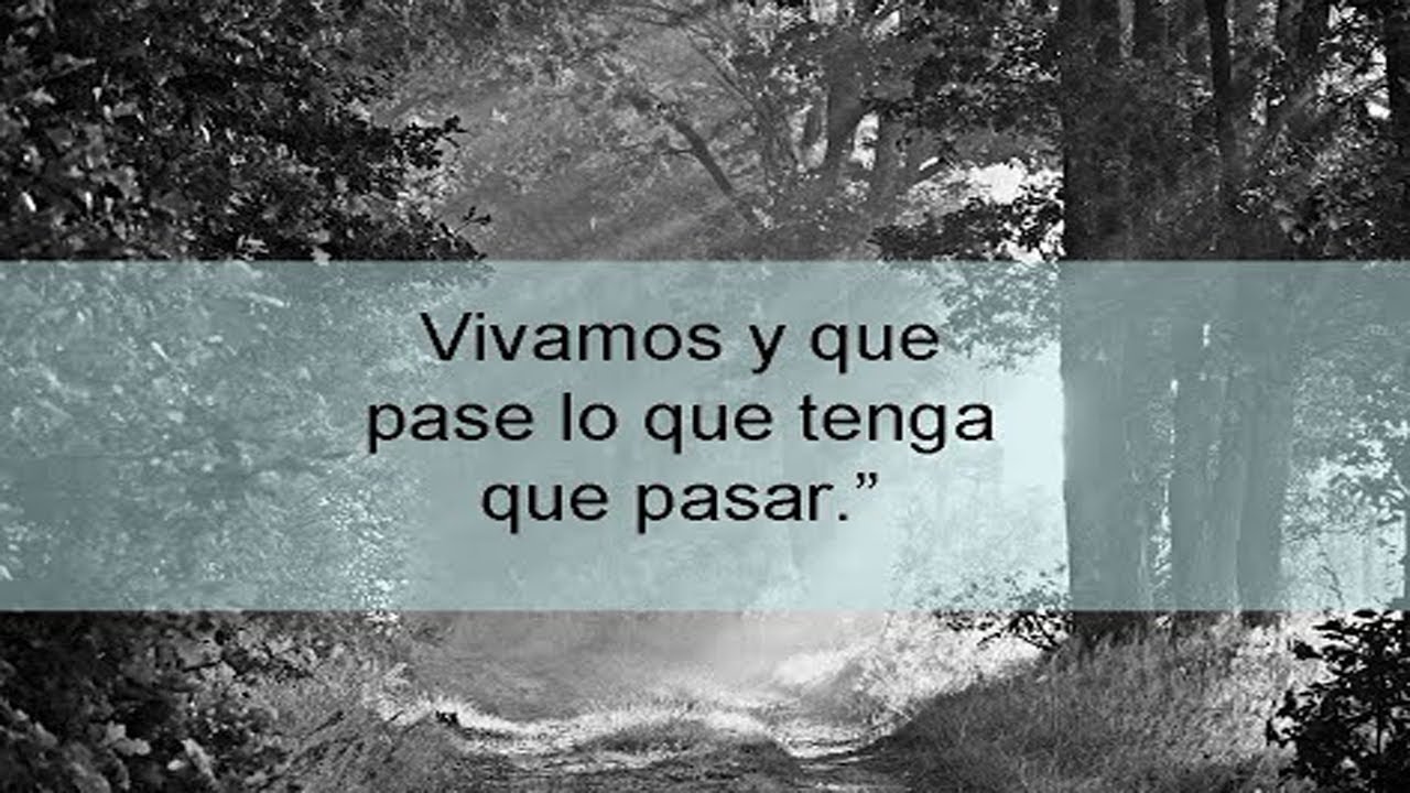 que pase lo que tenga que pasar frases