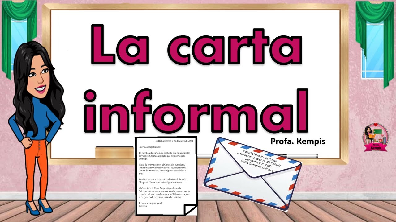 carta informal para un amigo de la escuela