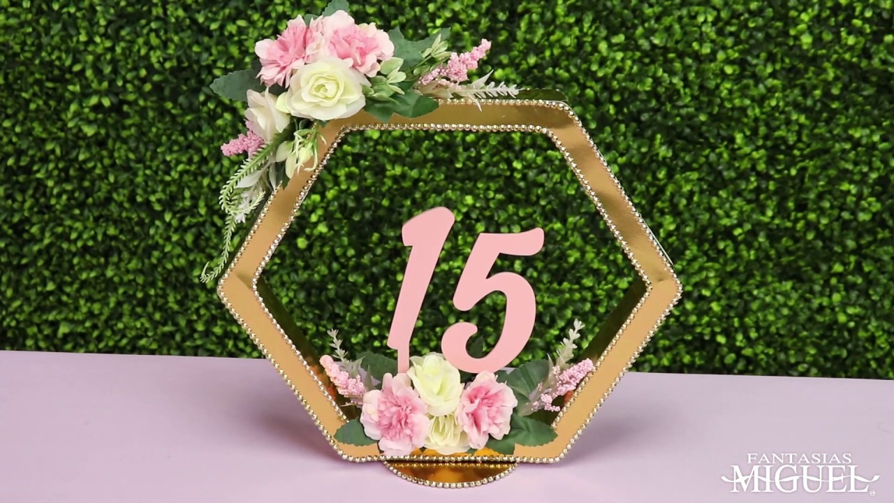 centro de mesa para 15 años 2019 sencillos