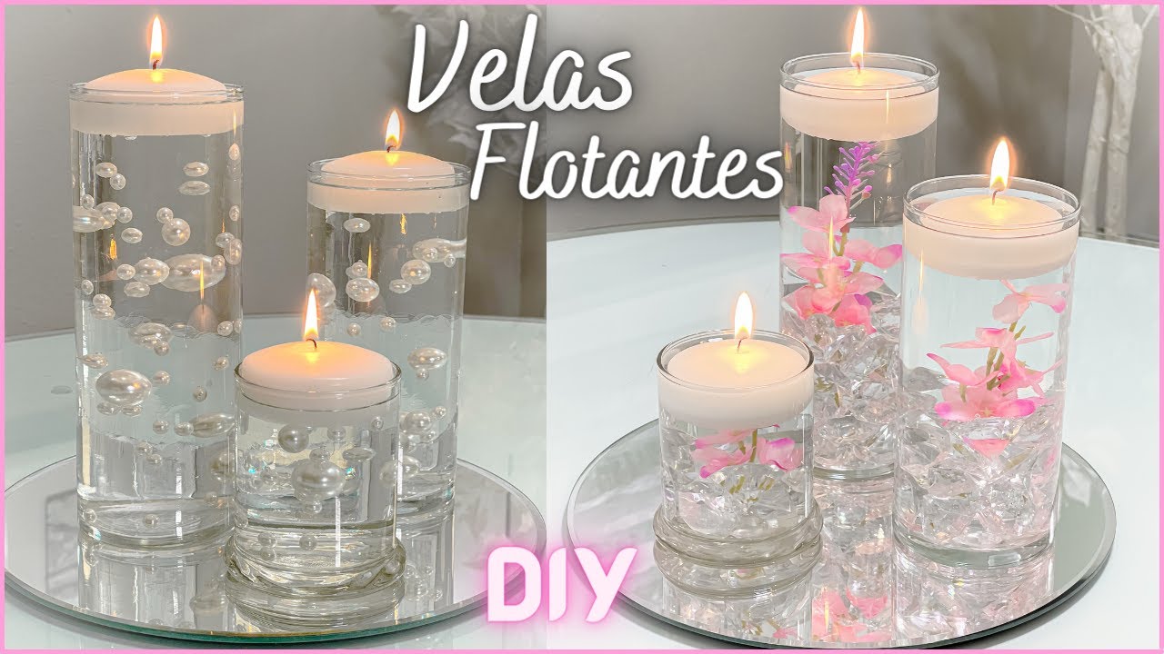 centros de mesa con velas para 15 años