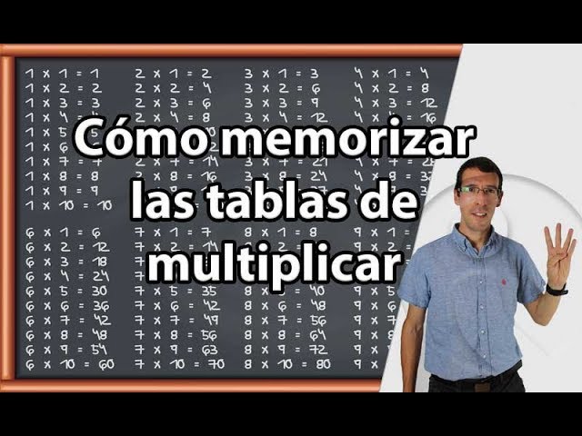 como aprender las tablas de multiplicar en 5 minutos