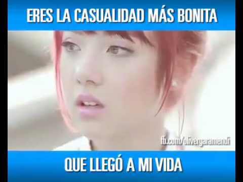 eres la casualidad mas bonita que llego ami vida letra