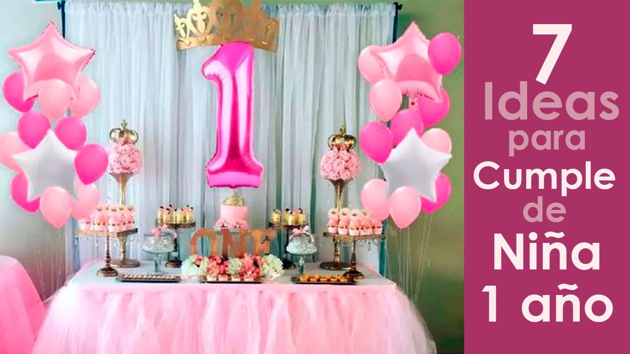 fiestas tematicas para bebes de 1 año niña