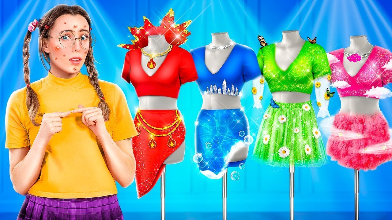juegos de vestir a las reinas de los 4 elementos