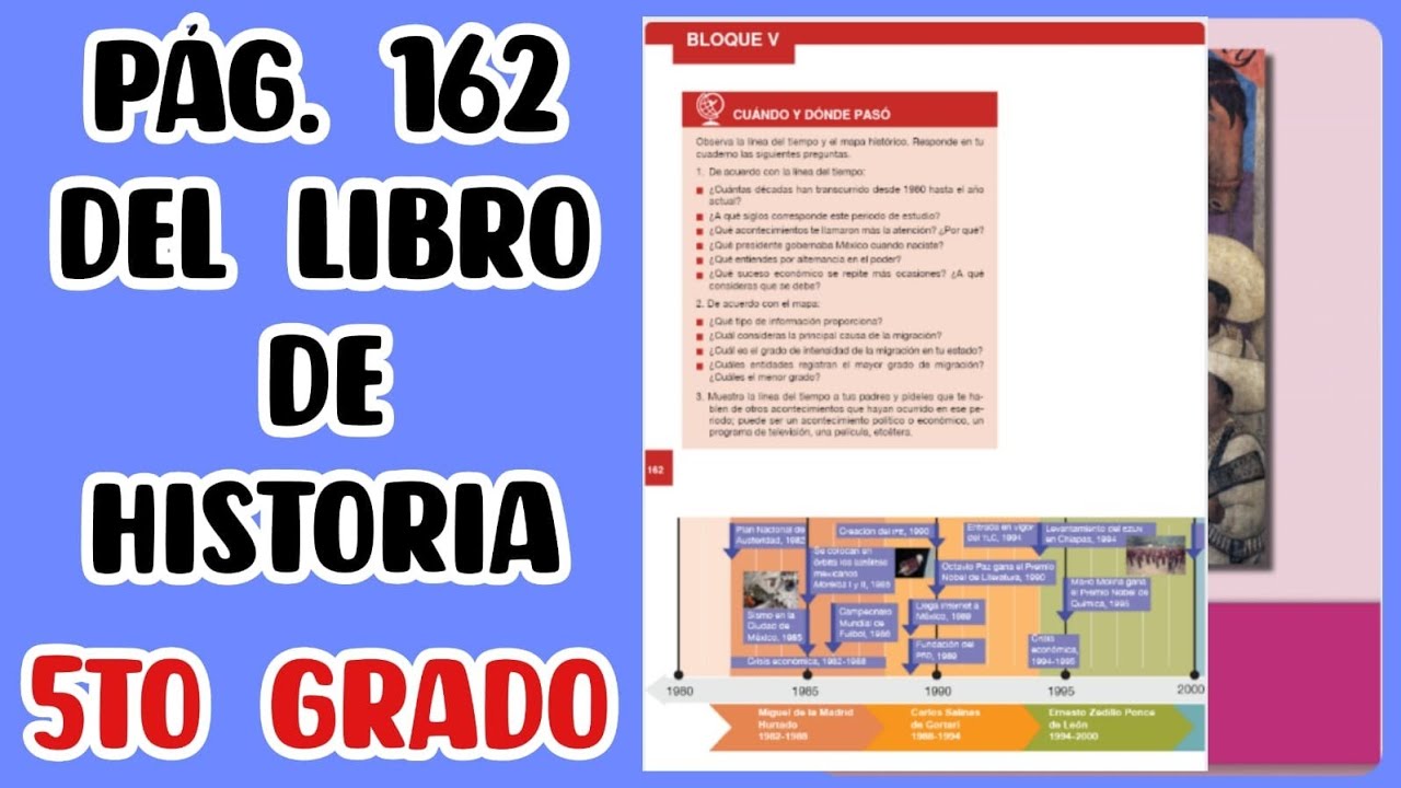 libro de historia 5 grado pagina 162 contestado