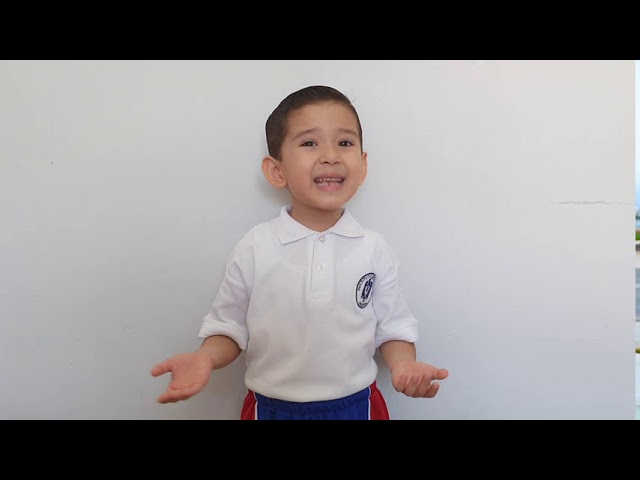 palabras de agradecimiento de un niño de preescolar