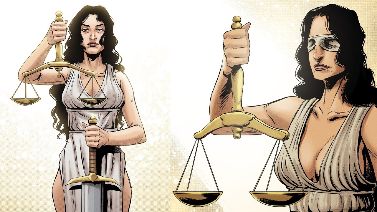 que significa la serpiente en la diosa de la justicia