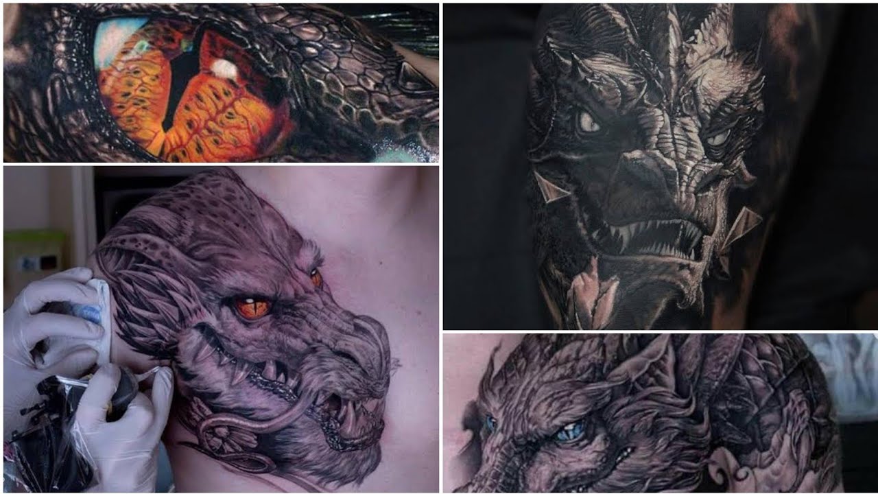 tatuajes de dragones en el brazo para hombres