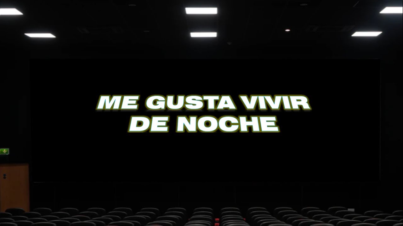 a mi me gusta vivir de noche letra