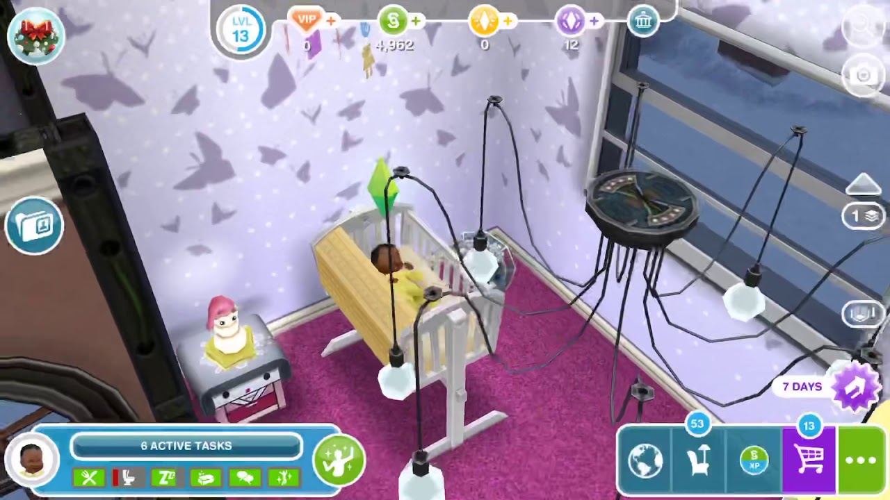 como hacer que un bebe sim vaya al baño