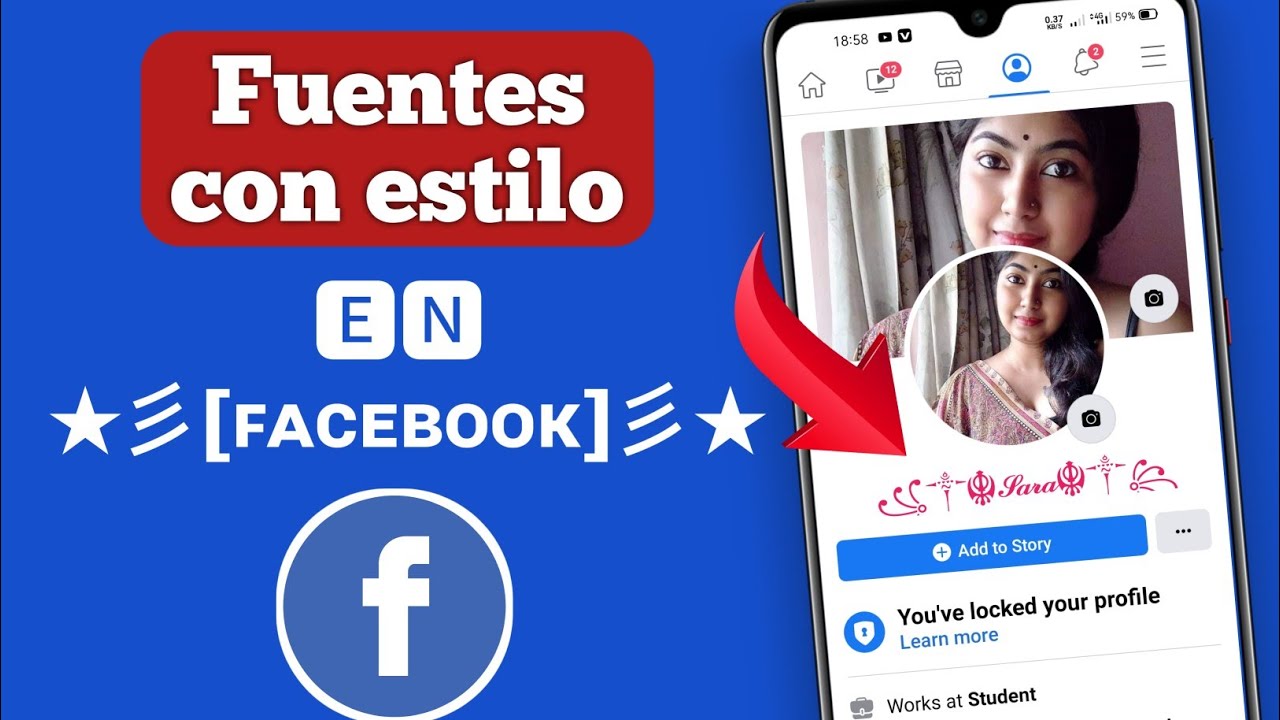 como poner el nombre de facebook con letras raras