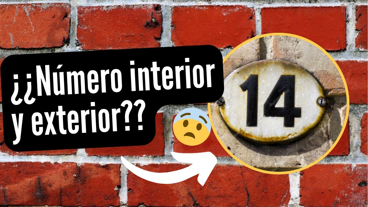cual es el número interior de una casa