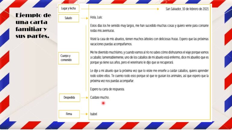 La estructura de una carta familiar: ¡Descubre cómo redactarla