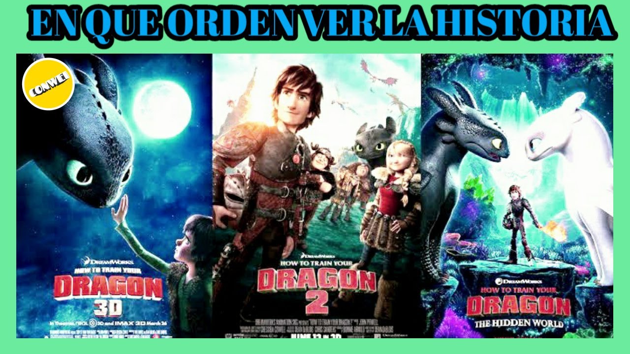 cuantas peliculas hay de como entrenar a tu dragon