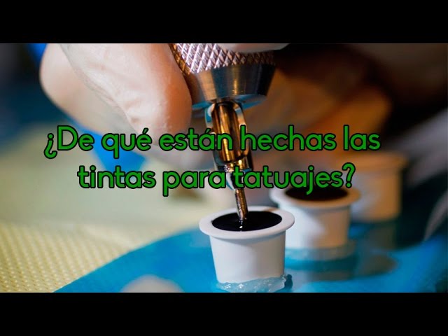 de que esta hecha la tinta para tatuar