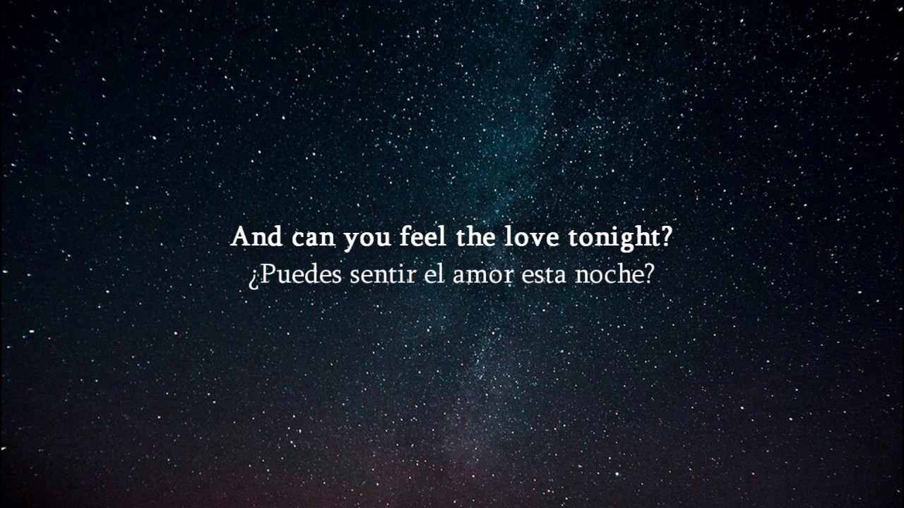 esta noche es para amar letra en ingles