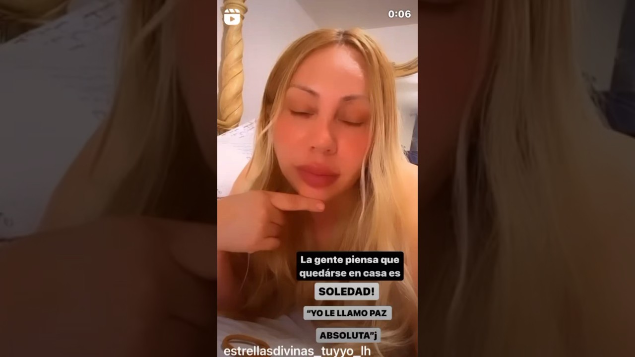 la gente piensa que quedarse en casa es soledad