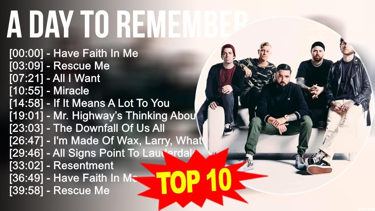 las mejores canciones de a day to remember
