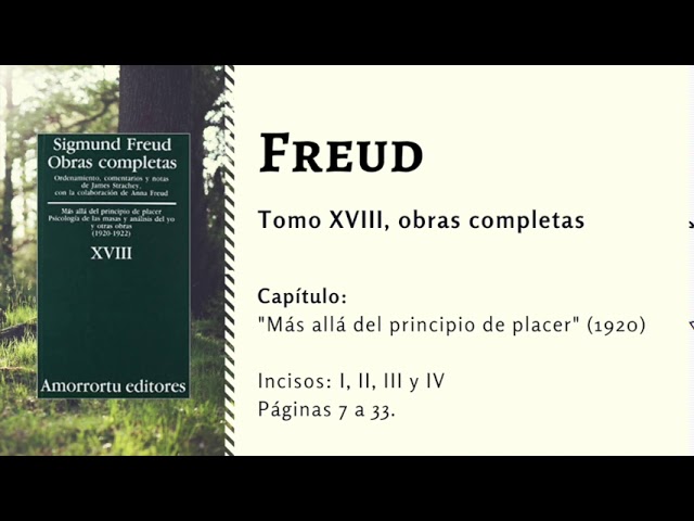 mas alla del principio del placer freud amorrortu