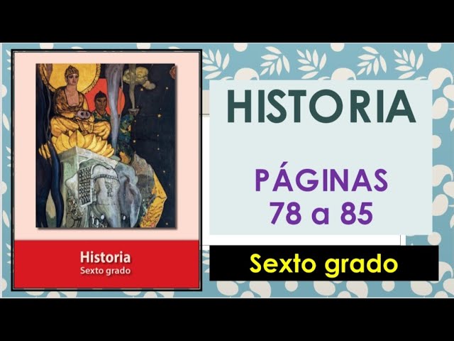 pagina 80 del libro de historia 6 grado