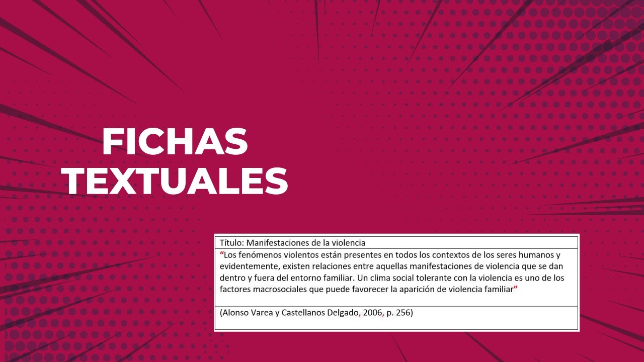 para que sirven las fichas de cita textual