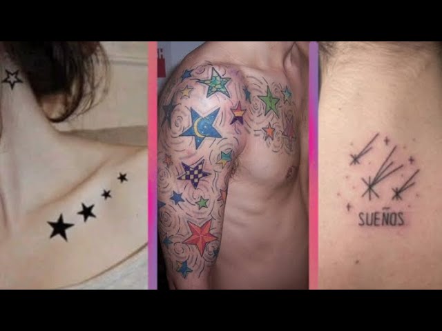 tatuajes de estrellas en el cuello para mujeres