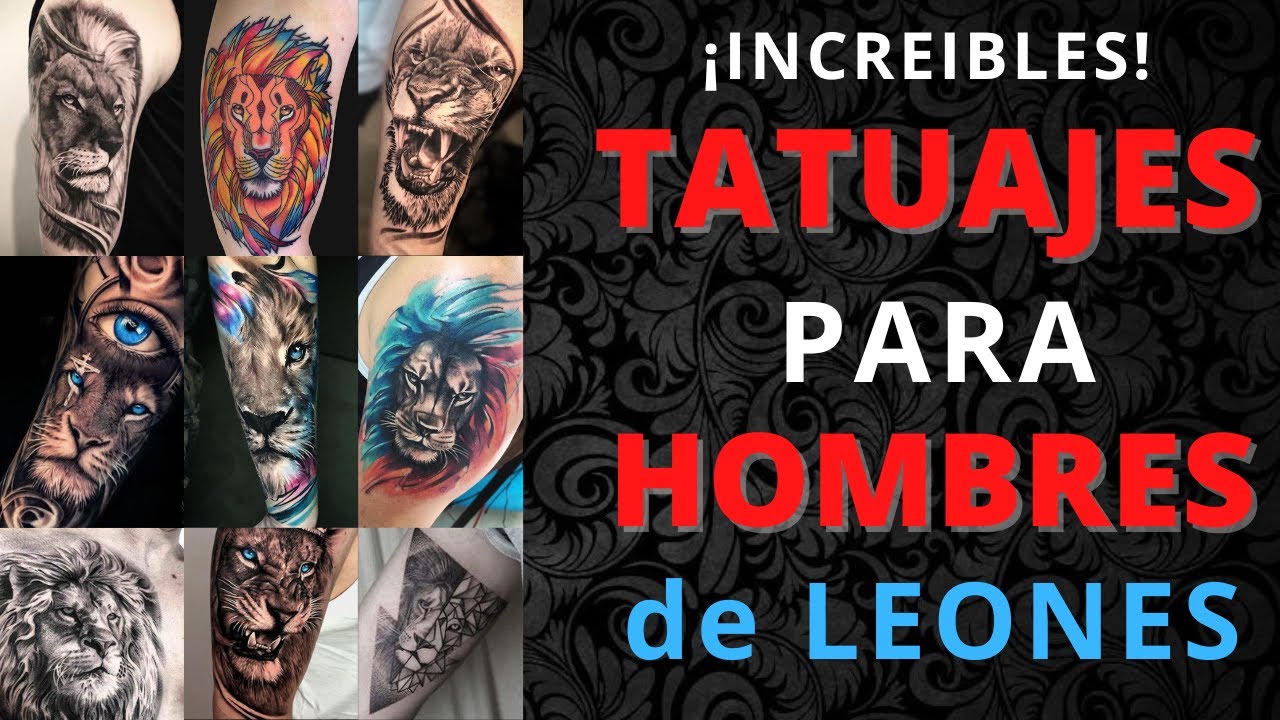 tatuajes de leon en el brazo para hombres