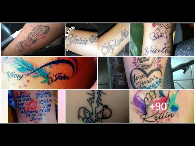 tatuajes de nombres en el antebrazo para hombres
