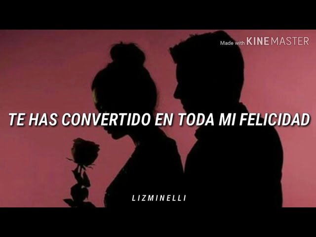 te has convertido en toda mi felicidad letra
