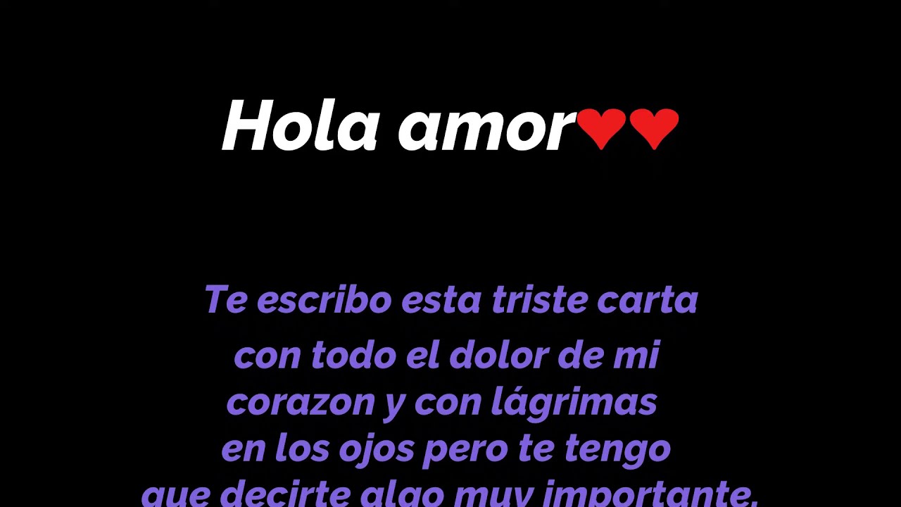 carta de despedida a la mujer que amo