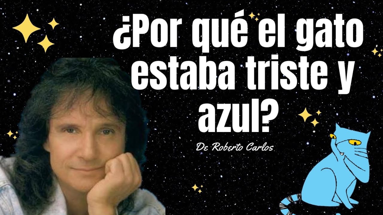 el gato que está triste y azul significado