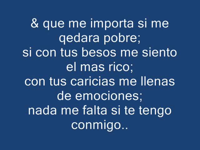 letra de la cancion sin ti nada me importaria