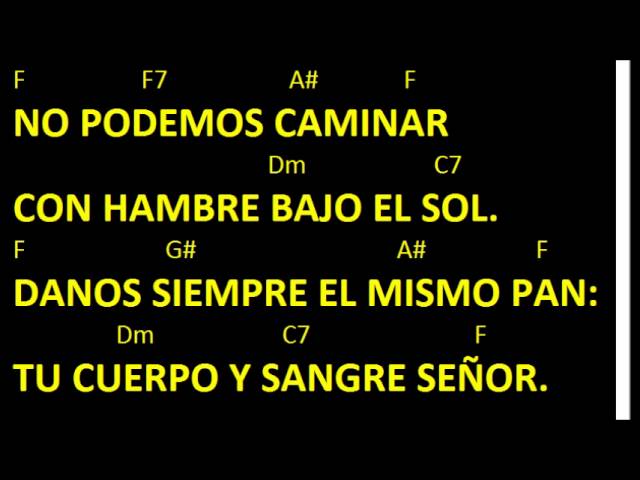 no podemos caminar con hambre bajo el sol