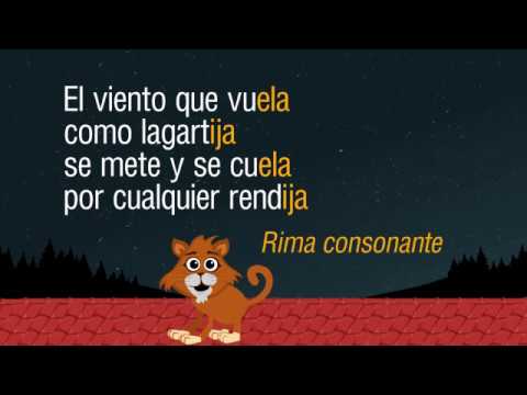 poesia con rimas asonantes y consonantes para niños